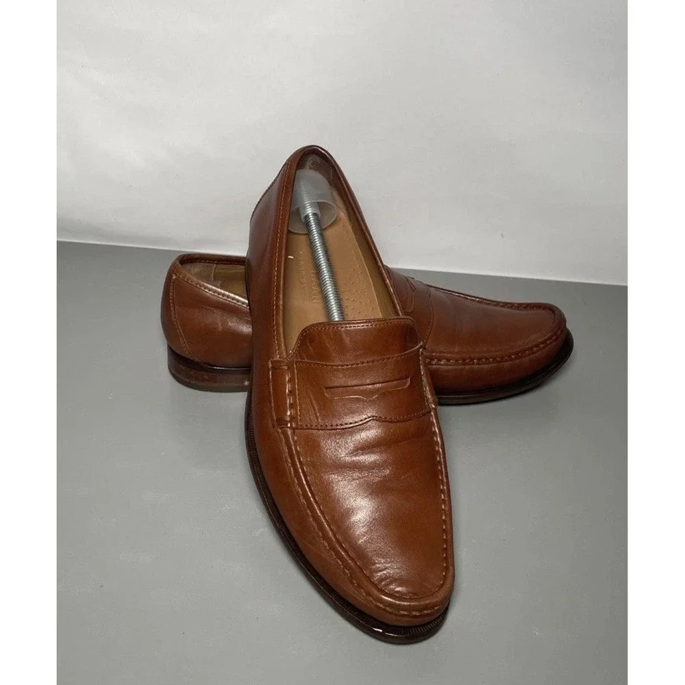 Cole Haan Pinch Grand OS Penny Loafers Mens 9M Brown Leather Shoes